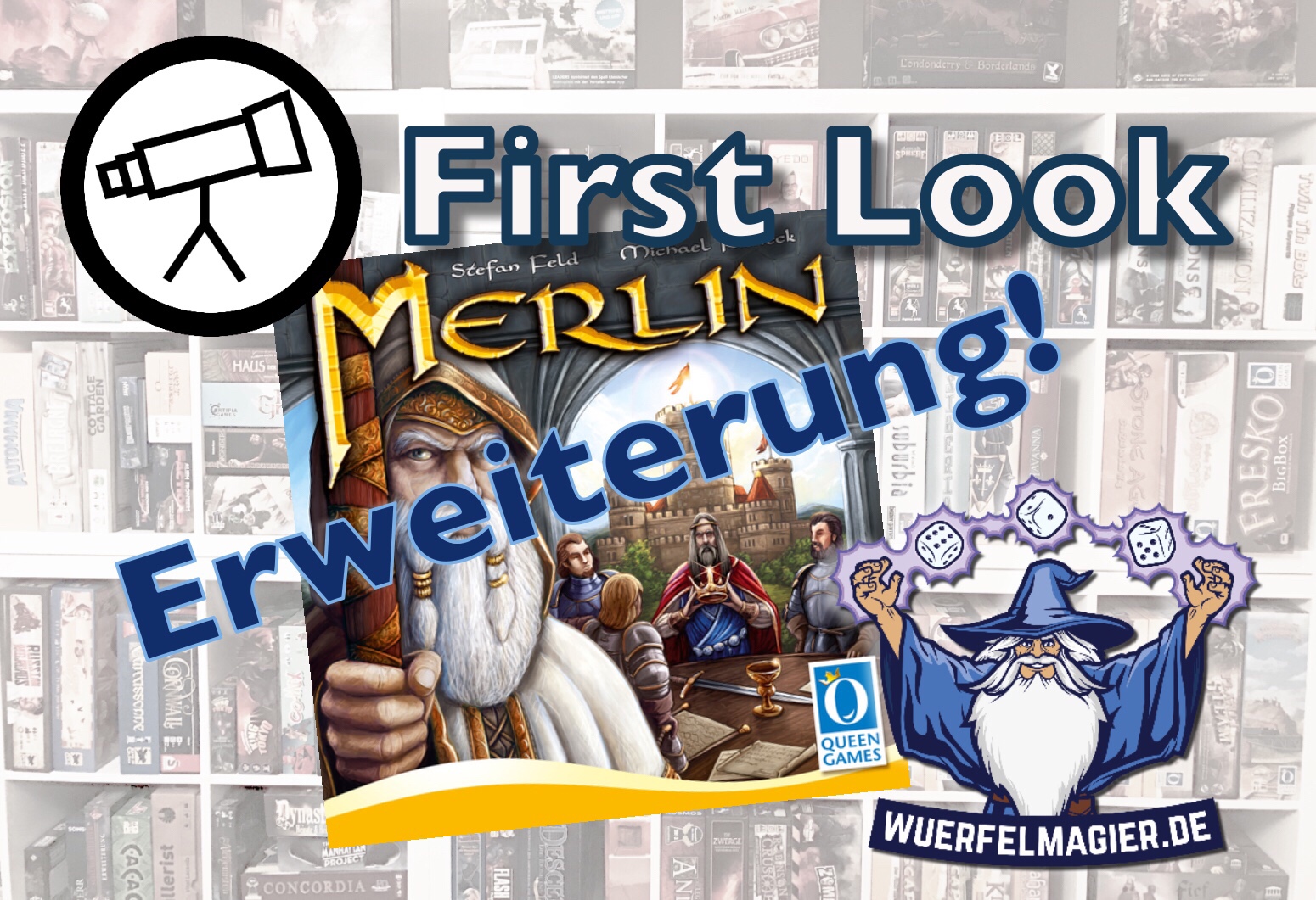 First Look Merlin Erweiterung Queen Games