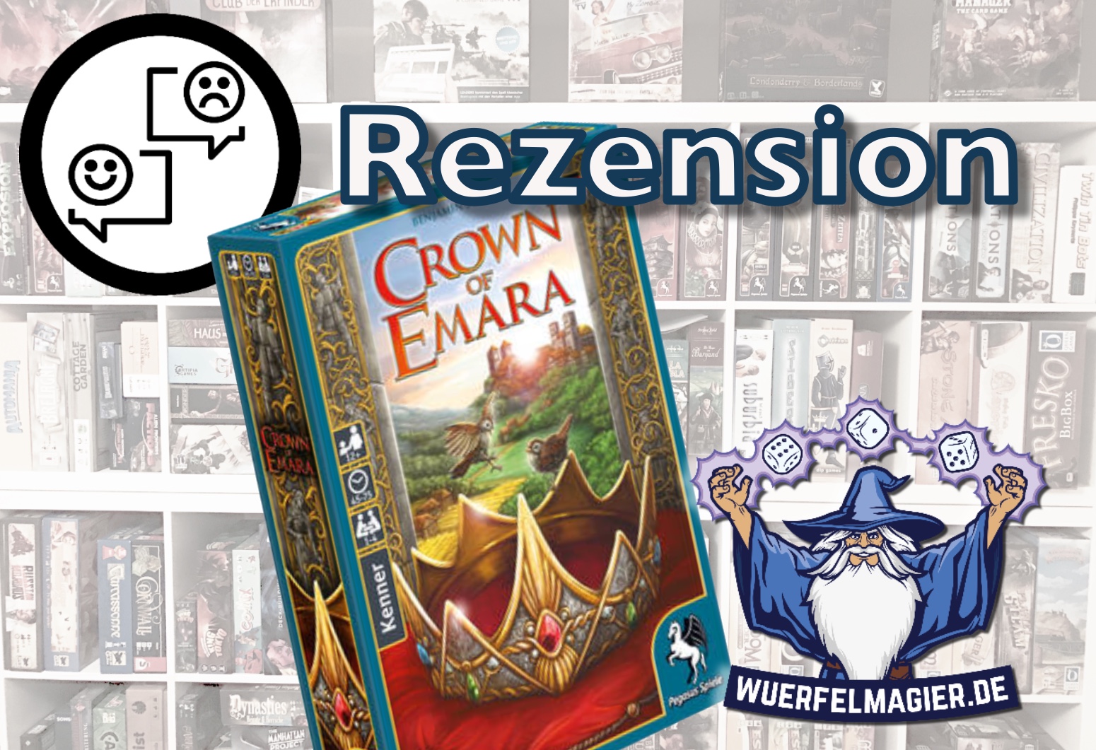 Rezension Crown of Emara Pegasus Spiele Rezension Review Wuerfelmagier Würfelmagier