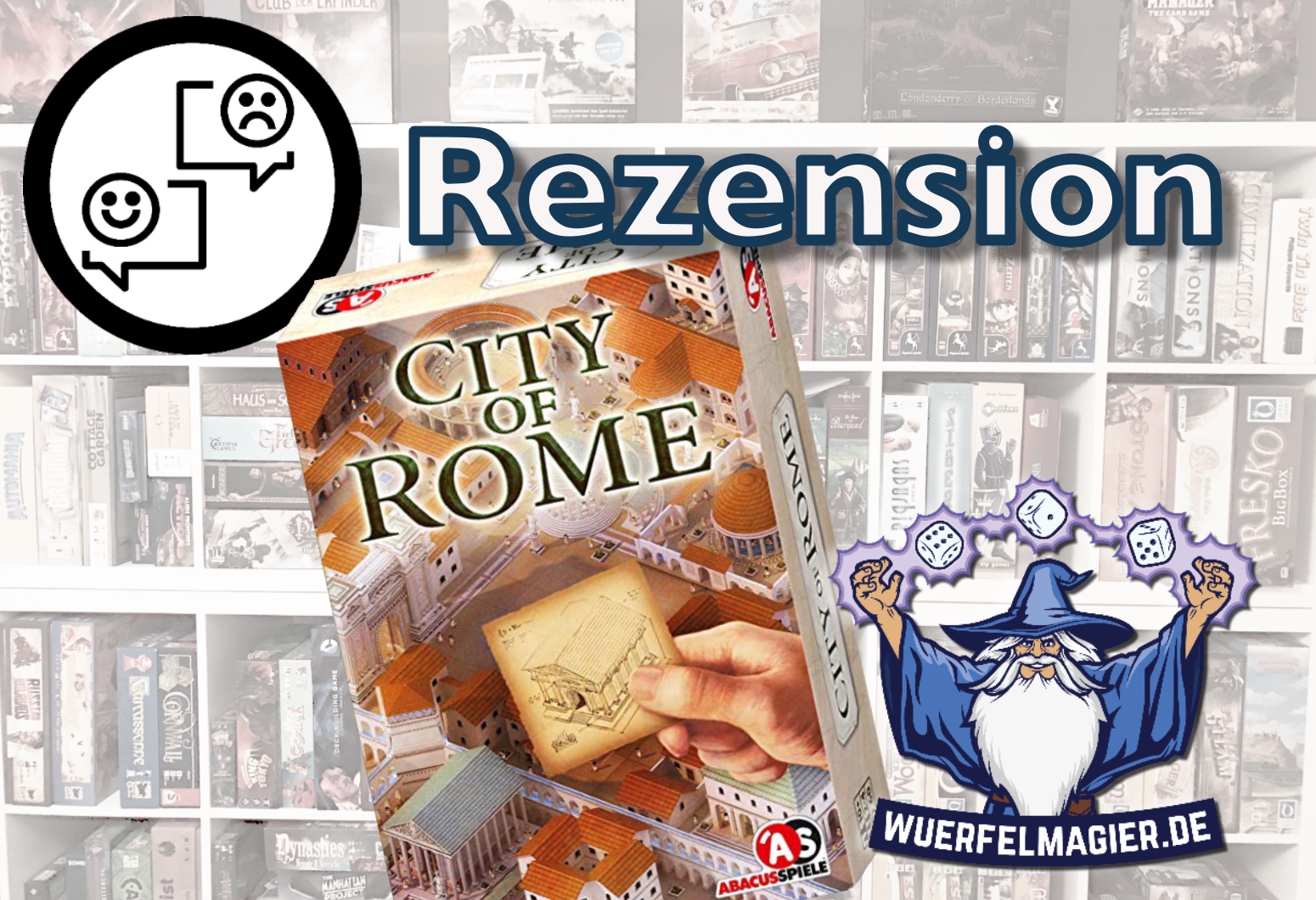 Rezension City of Rome Abacus Spiele Wuerfelmagier Würfelmagier
