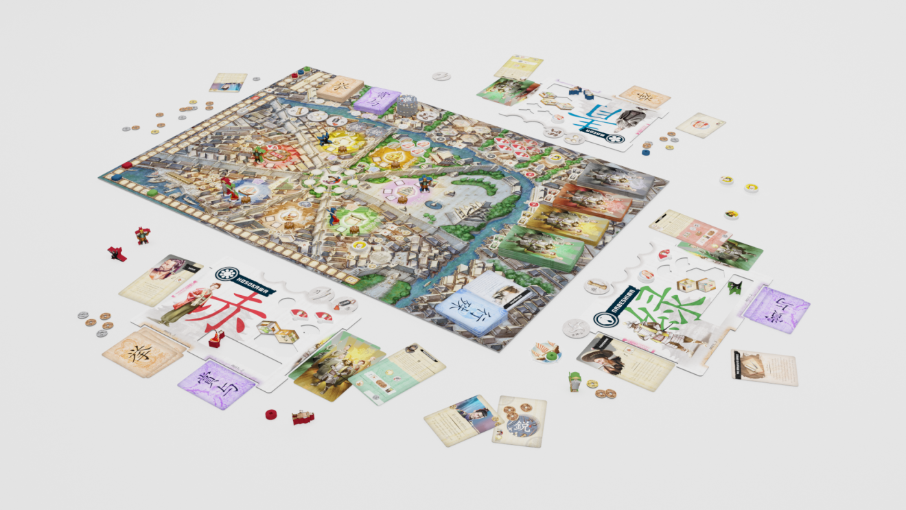 Japan Deluxe Yedo als Deluxe Version von Board & Dice Würfelmagier